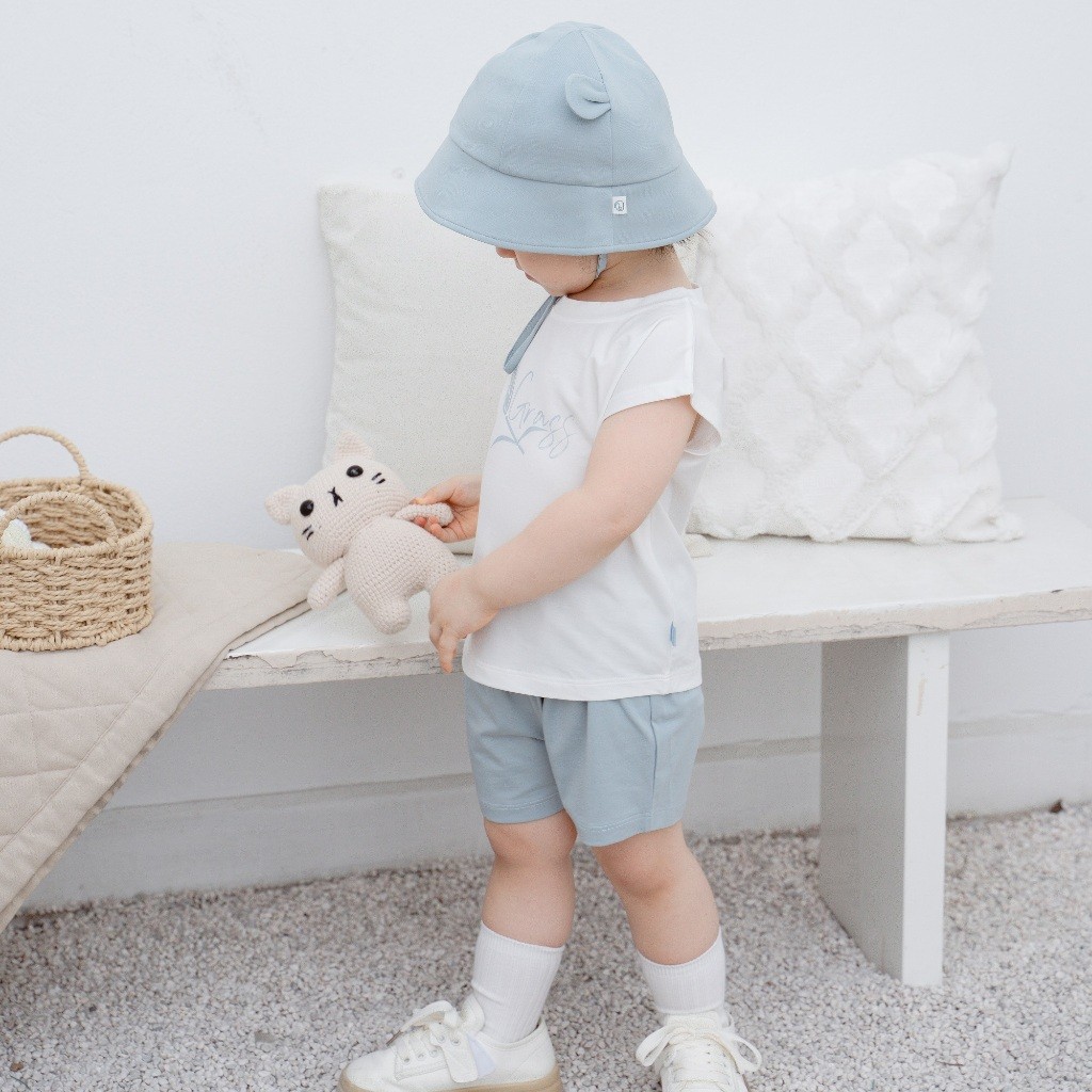 (1Y-5Y) Bộ quần áo sát nách cổ tròn Muda cho bé trai, bé gái - Bamco BBC1404MD | BuBaby chính hãng