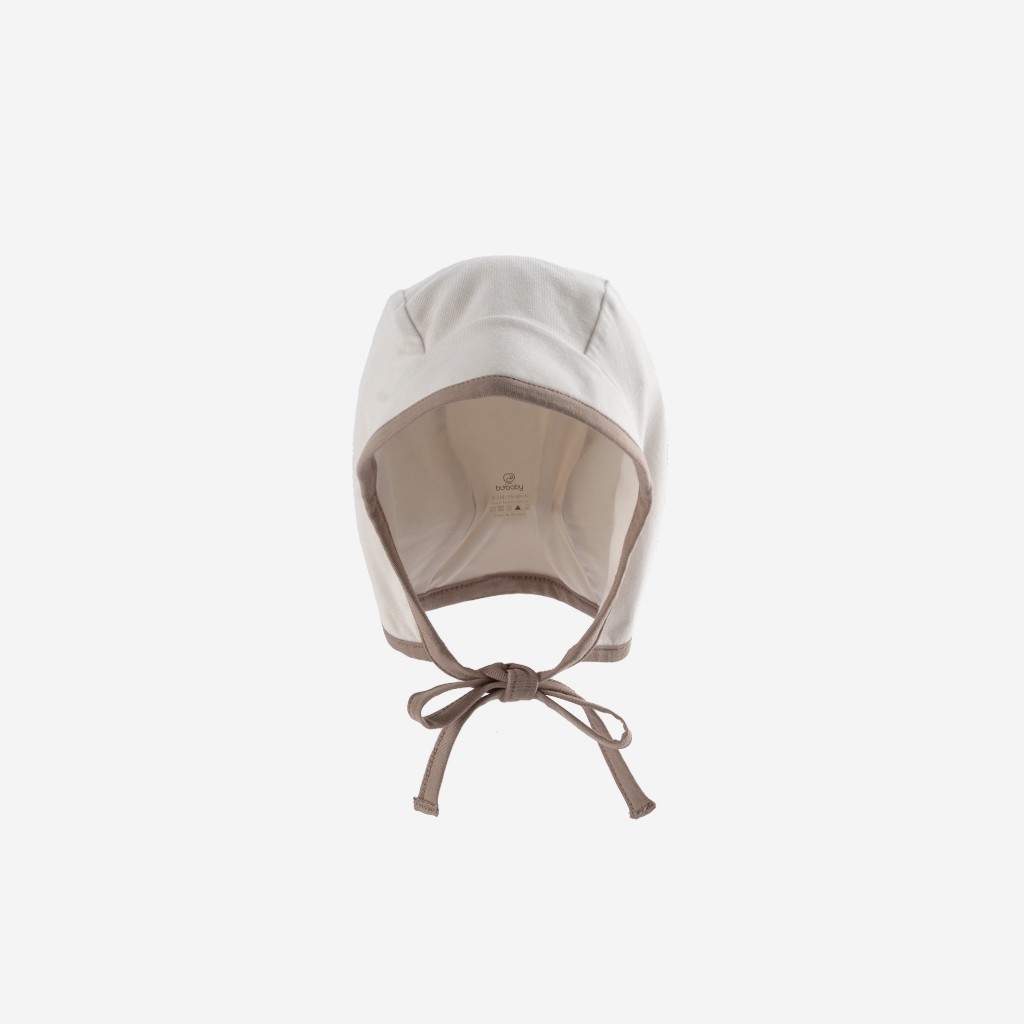 Mũ buộc dây Bonnet Mimo sơ sinh dành cho bé trai, bé gái dễ thương - BU ABC194301 | Phụ kiện BuBaby chính hãng