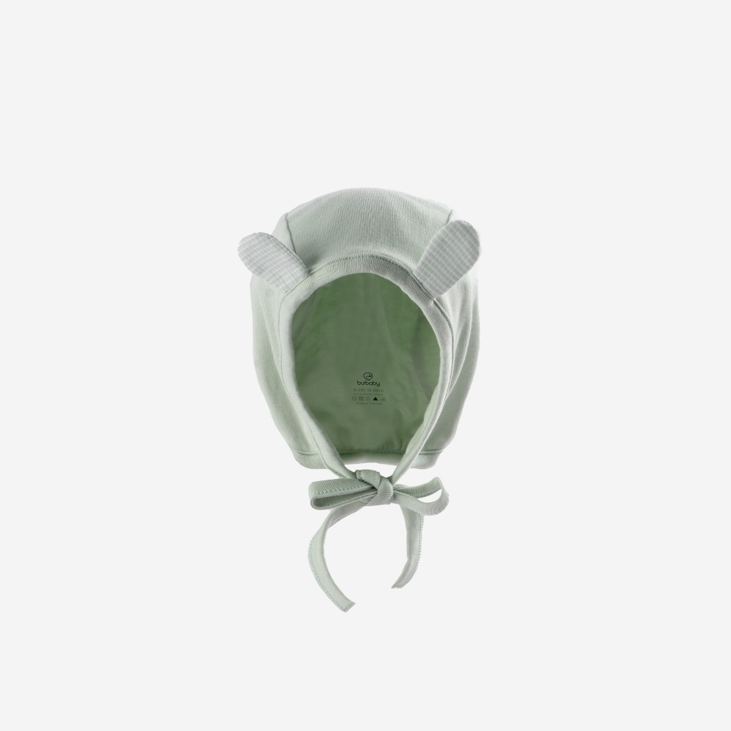 Mũ buộc dây tai thỏ Siro sơ sinh cho bé gái mềm mại, dễ thương - BU Siro ASR194321 | Phụ kiện BuBaby chính hãng