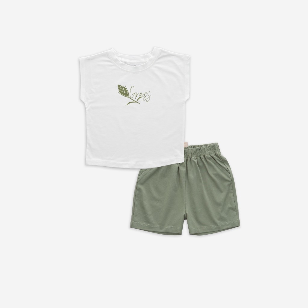 (1Y-5Y) Bộ quần áo sát nách cổ tròn Muda cho bé trai, bé gái - Bamco BBC1404MD | BuBaby chính hãng