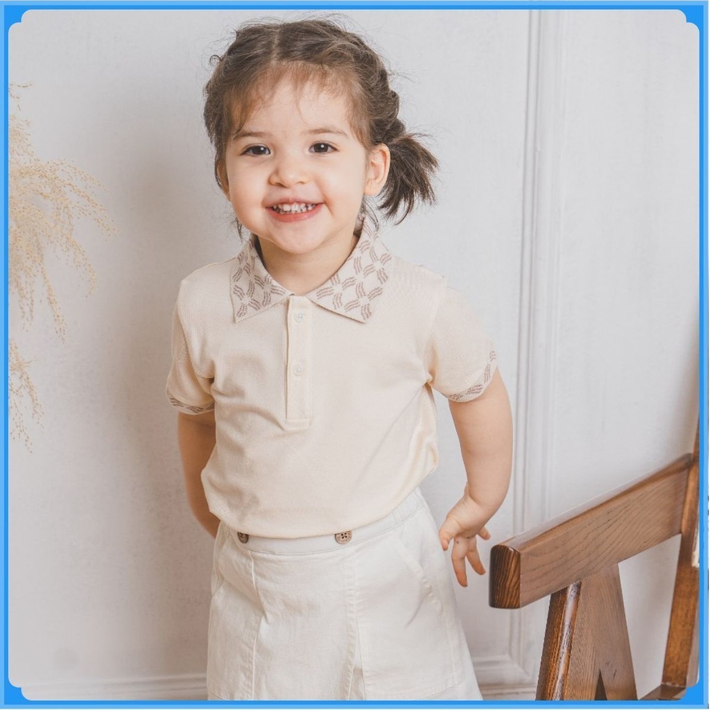 (4Y-5Y) Áo ngắn tay  Bu baby cổ Polo BPN330303 - Áo cho bé trai, bé gái Ponie  Bu baby bé trai -  Bu baby bé gái