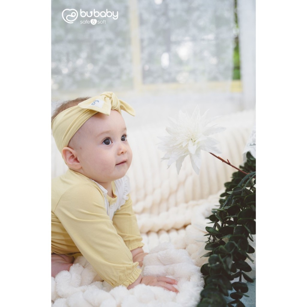 (0-12M) Body dài tay cài giữa bèo ngực BBB2102BN Bambus Gami - BU Baby sơ sinh - Quần áo Bu baby