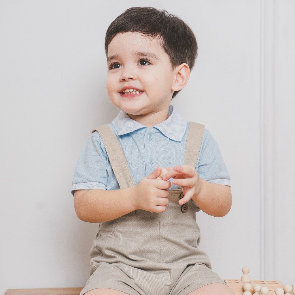 (4Y-5Y) Áo ngắn tay  Bu baby cổ Polo BPN330303 - Áo cho bé trai, bé gái Ponie  Bu baby bé trai -  Bu baby bé gái