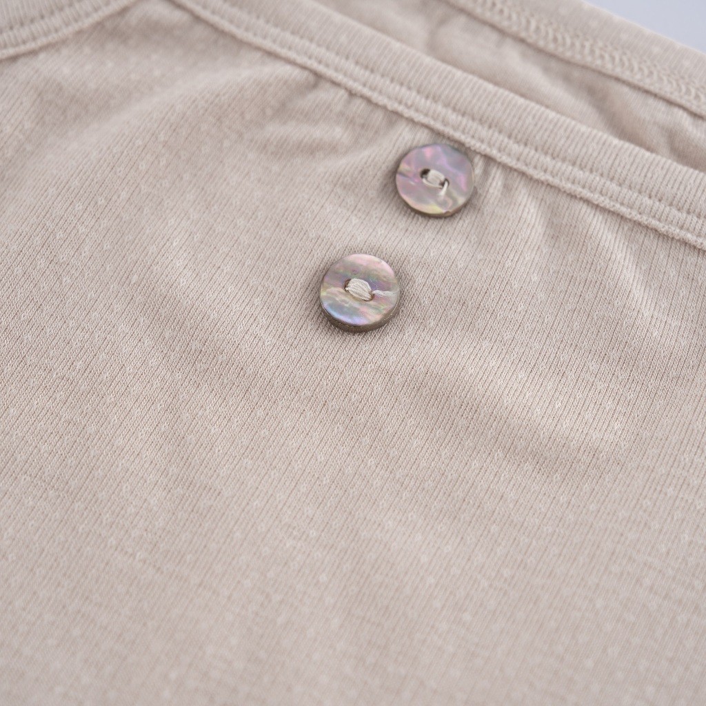 (1M-12M) Bộ đồ liên thân 2 dây sơ sinh BSR250001 - Bu baby sơ sinh -Quần áo BU Baby  Siro