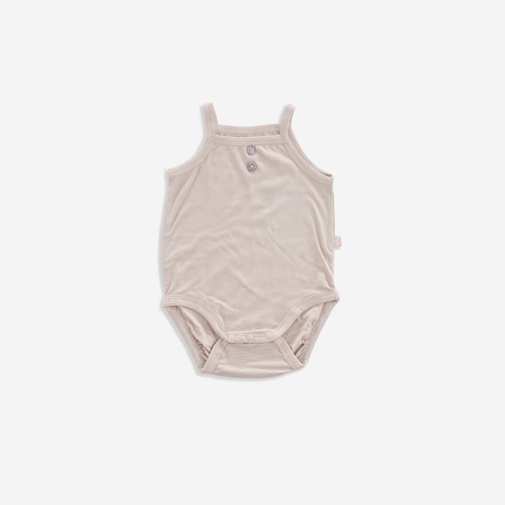 (1M-12M) Bộ đồ liên thân 2 dây sơ sinh BSR250001 - Bu baby sơ sinh -Quần áo BU Baby  Siro