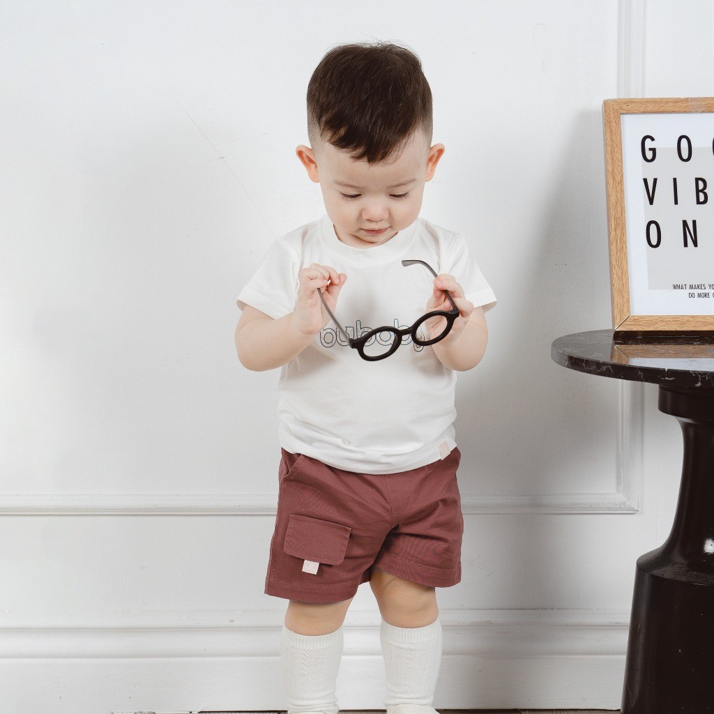 Quần đùi bé trai túi ốp cho các bé từ 1 đến 5 tuổi mềm mại - Pure Cotton BCT4332A1 | Quần áo BuBaby chính hãng