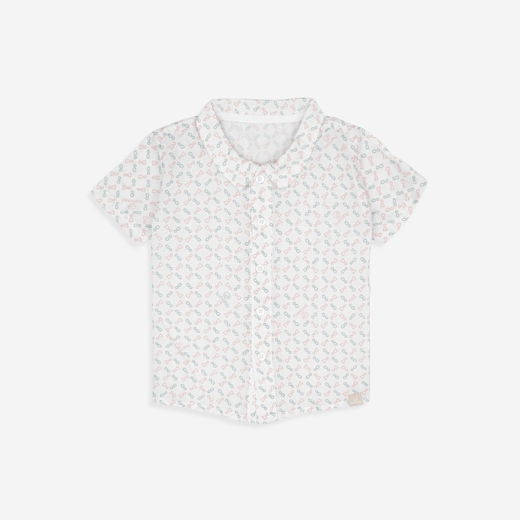 (1Y-5Y) Áo sơ mi ngắn tay lịch sự, thanh lịch - Bu baby bé trai - bu baby bé gái - Quần áo Bu Baby Pure Cotton BCT334100