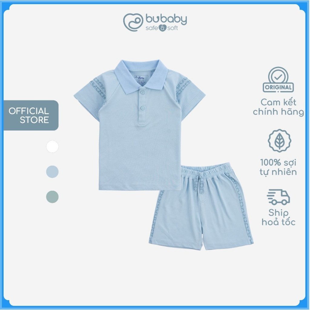 (3Y-5Y)Bộ quần áo ngắn tay cổ Polo Ponie cho bé trai, bé gái - Ponie BPN130300 | Bu baby bé trai - Bu baby bé gái