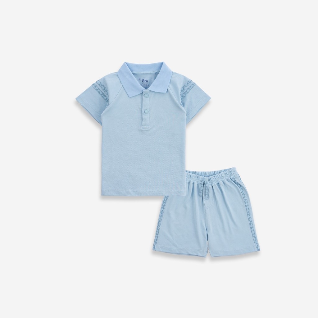(3Y-5Y)Bộ quần áo ngắn tay cổ Polo Ponie cho bé trai, bé gái - Ponie BPN130300 | Bu baby bé trai - Bu baby bé gái
