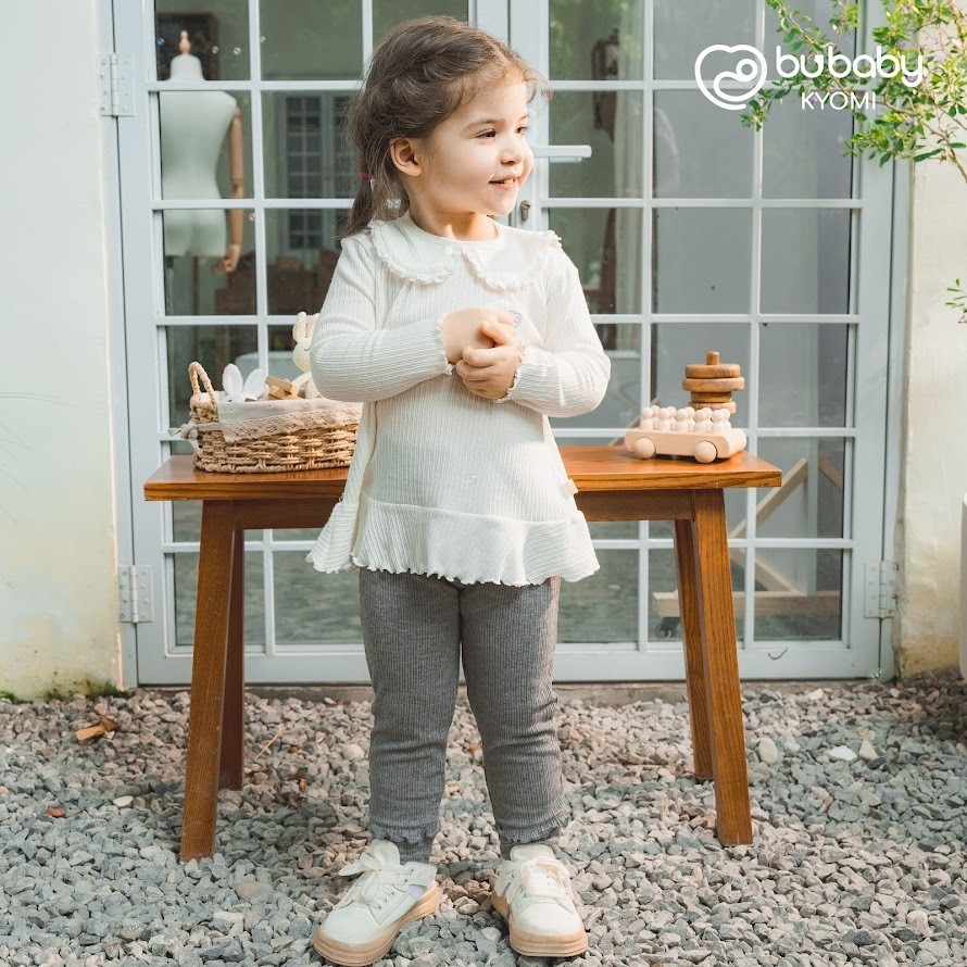(6M-5Y) Áo dài tay cao cổ BSR310901 Siro Jacquard nhiều màu sắc - Siro - Bubaby bé trai – Bubaby bé gái – Quần áo Bubaby