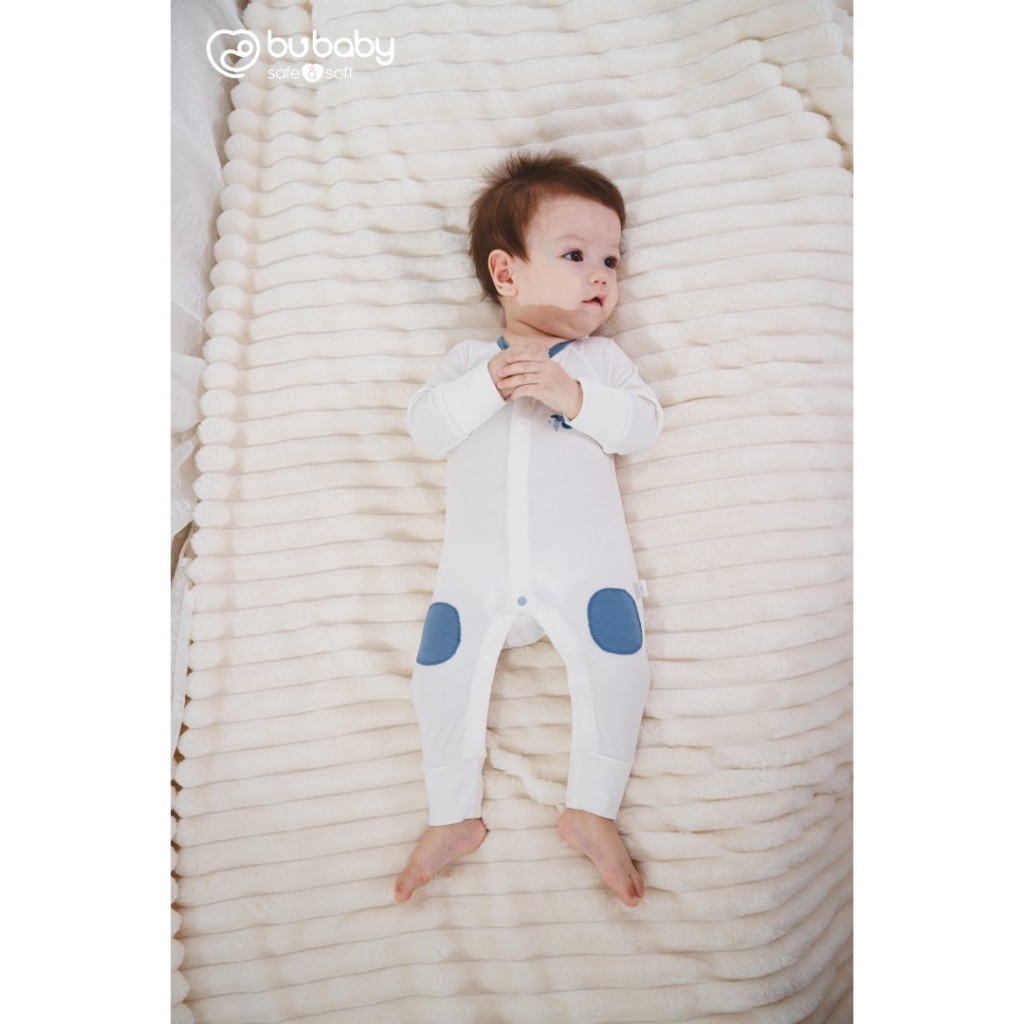 (0-3M) Body dài tay cài giữa Gami BBB210206 Bu baby cho bé sơ sinh - BU Baby sơ sinh