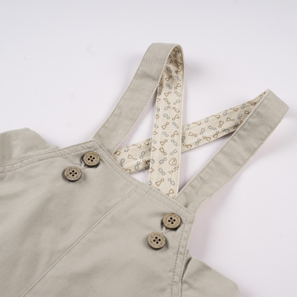 (1Y-5Y) Quần yếm đùi kaki cap chun cho bé - Quần áo BuBaby Kaki BCT433202