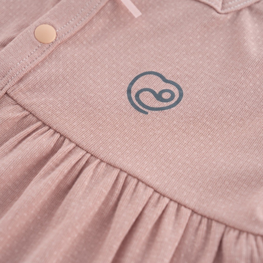 (1M-12M) Bộ đồ liền thân ngắn tay cài giữa Siro BSR230201 BSR230202 -  Bu baby sơ sinh - Bu baby cho bé Quần áo BU Baby