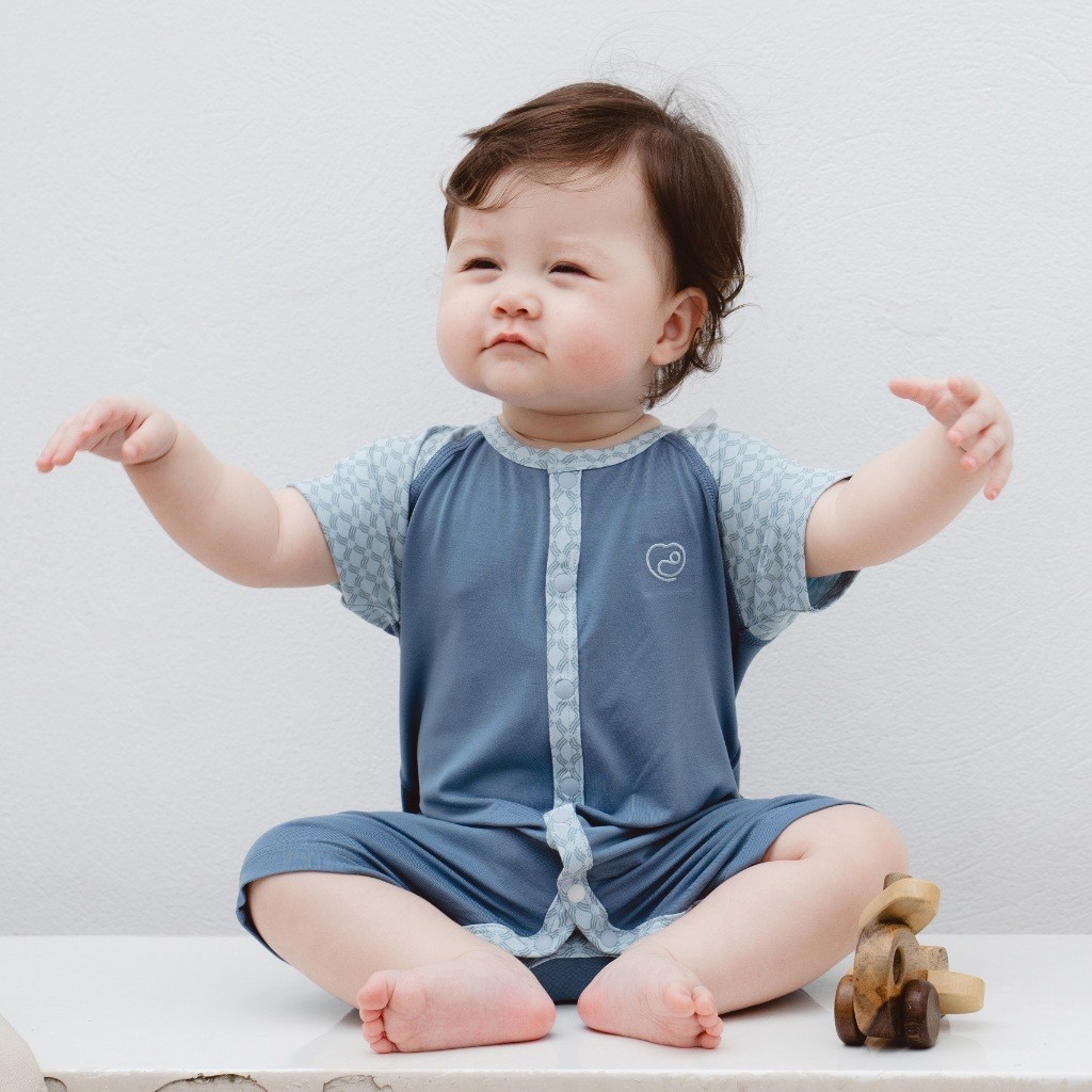 (1-3M-Hồng) Body ngắn tay cài giữa Bambus Iconic cho bé Bu baby sơ sinh - Bambus BBB2302IN