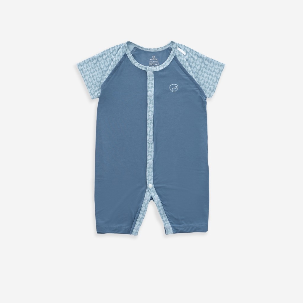 (1-3M-Hồng) Body ngắn tay cài giữa Bambus Iconic cho bé Bu baby sơ sinh - Bambus BBB2302IN