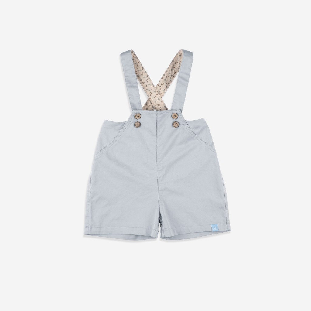 (1Y-5Y) Quần yếm đùi kaki cap chun cho bé - Quần áo BuBaby Kaki BCT433202