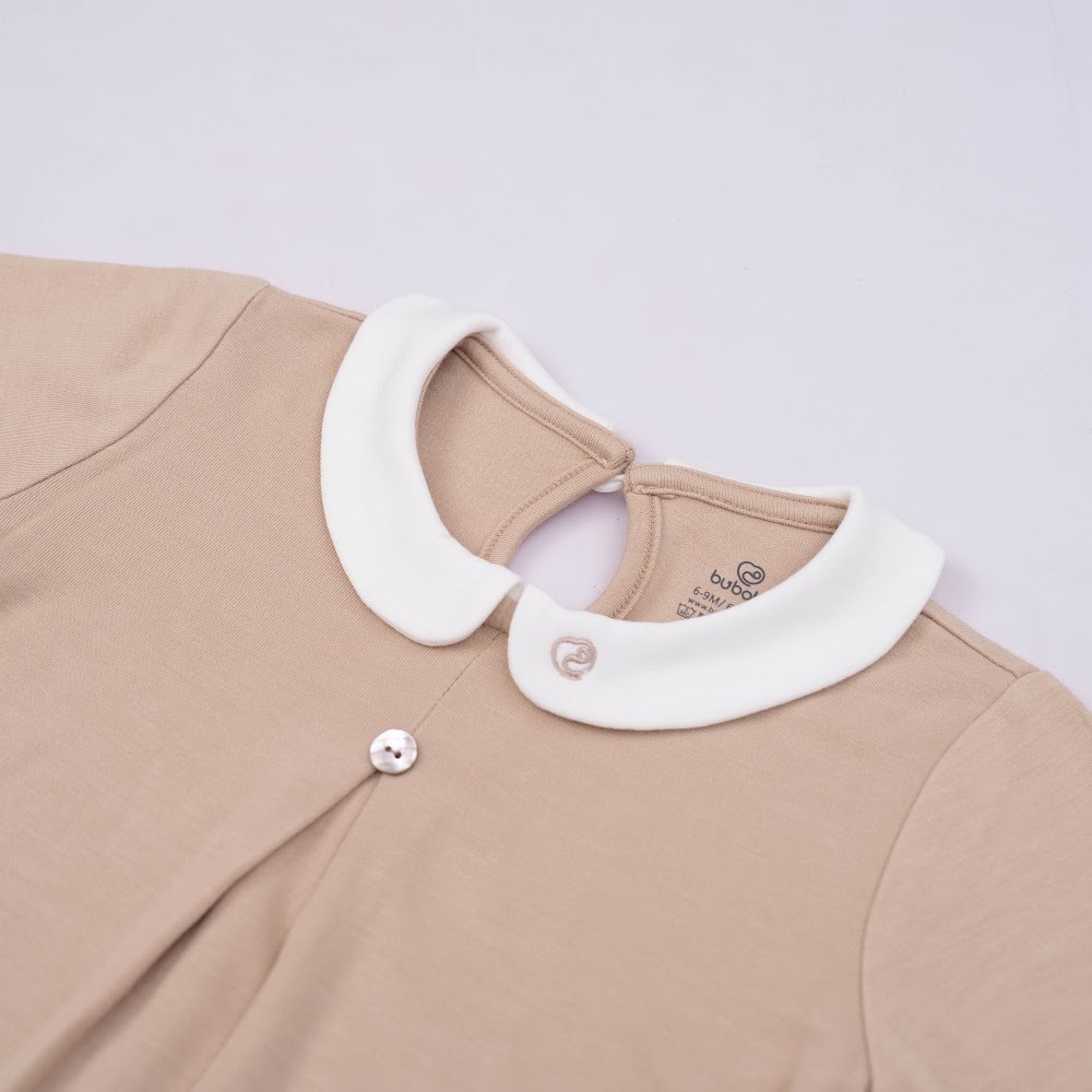 (1M-12M) Body dài tay cổ Peterpan cho bé sợi tre BU Bambus BBB2103FF Bubaby bé trai – Bubaby bé gái – Quần áo Bubaby