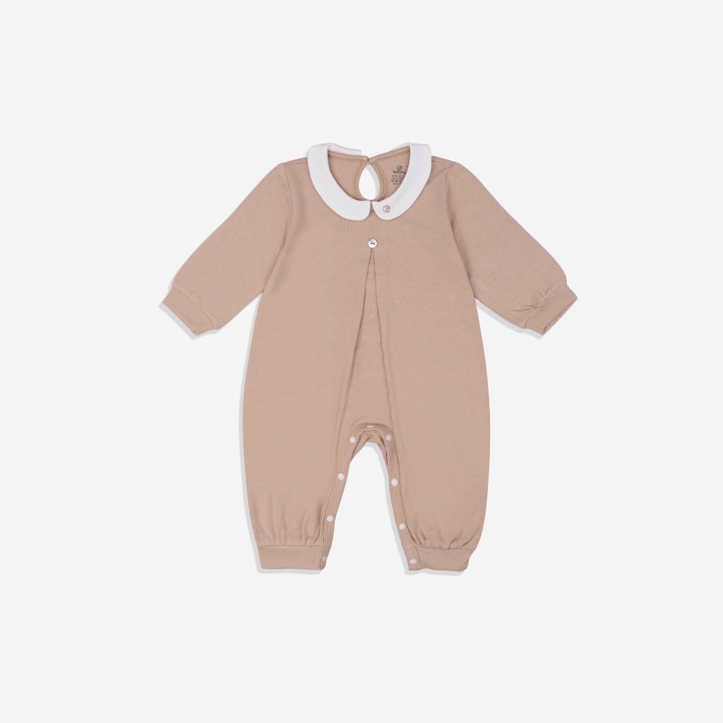 (1M-12M) Body dài tay cổ Peterpan cho bé sợi tre BU Bambus BBB2103FF Bubaby bé trai – Bubaby bé gái – Quần áo Bubaby