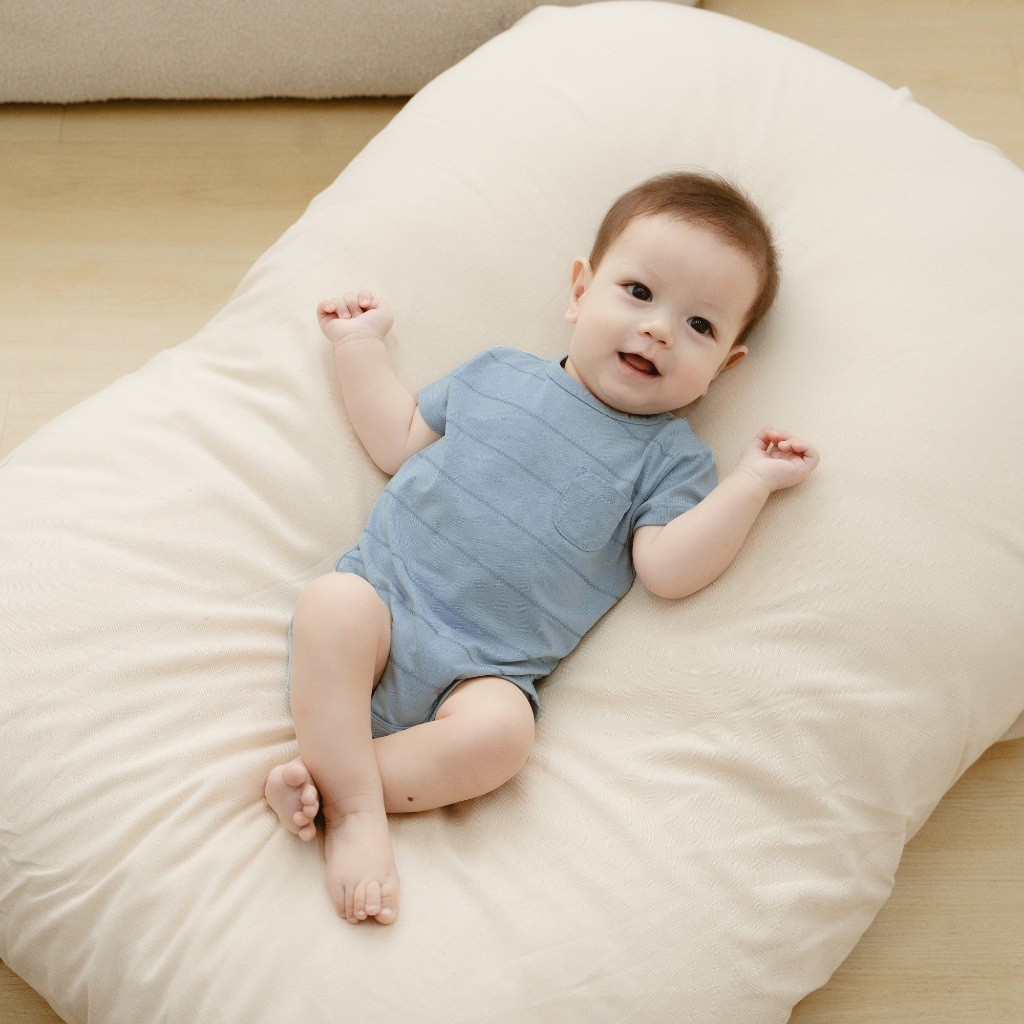 (0M - 12M) Bodychip ngắn tay cài vai Muda cho bé sơ sinh  - Kyomi BBC2301MD | BuBaby sơ sinh