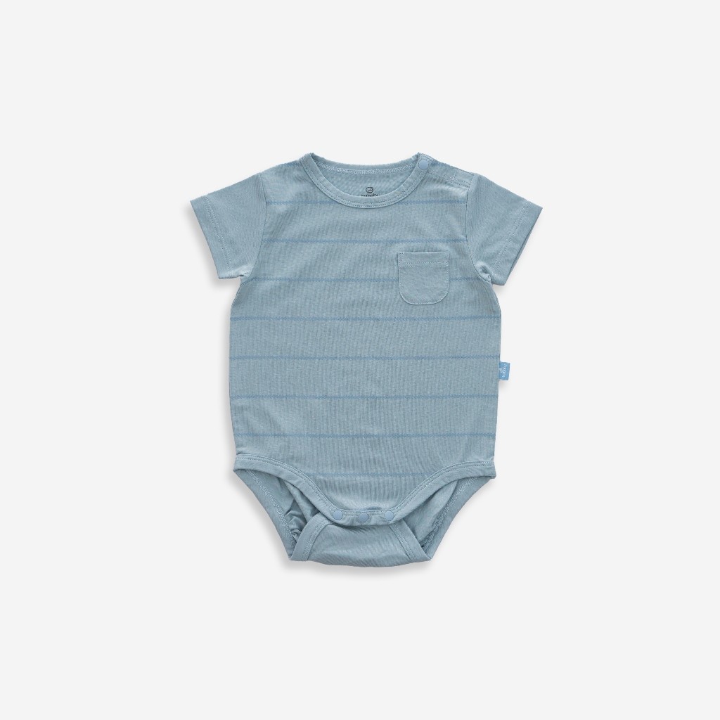 (0M - 12M) Bodychip ngắn tay cài vai Muda cho bé sơ sinh  - Kyomi BBC2301MD | BuBaby sơ sinh