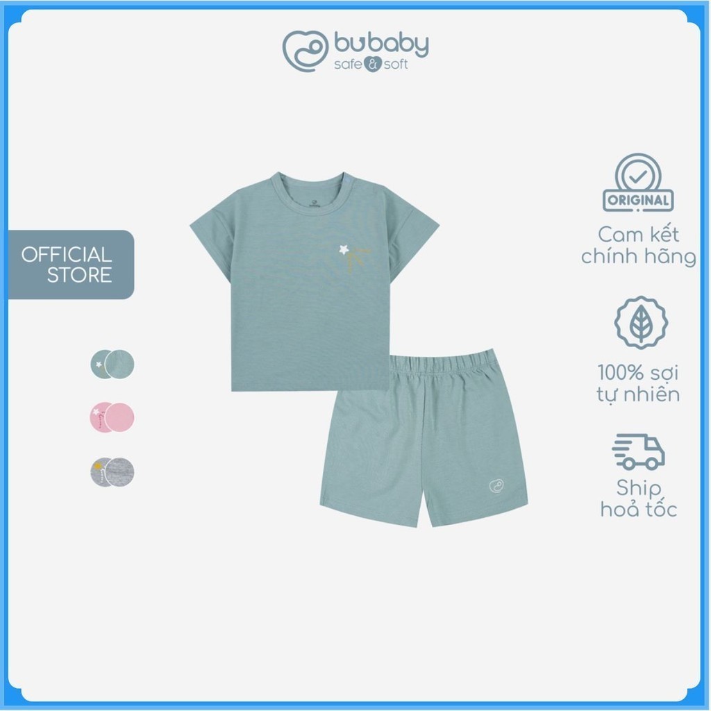 Bộ quần áo ngắn tay cài vai Twinkle - Bamco BBC130108 | Quần áo BuBaby chính hãng