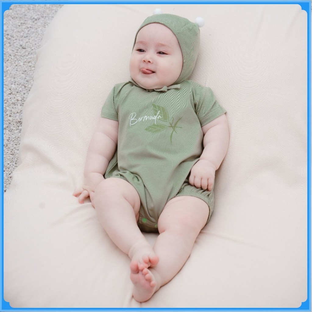 (1M-12M) Bodychip ngắn tay cài vai Muda BBC230104 cho bé sơ sinh - Kyomi | Quần áo BuBaby