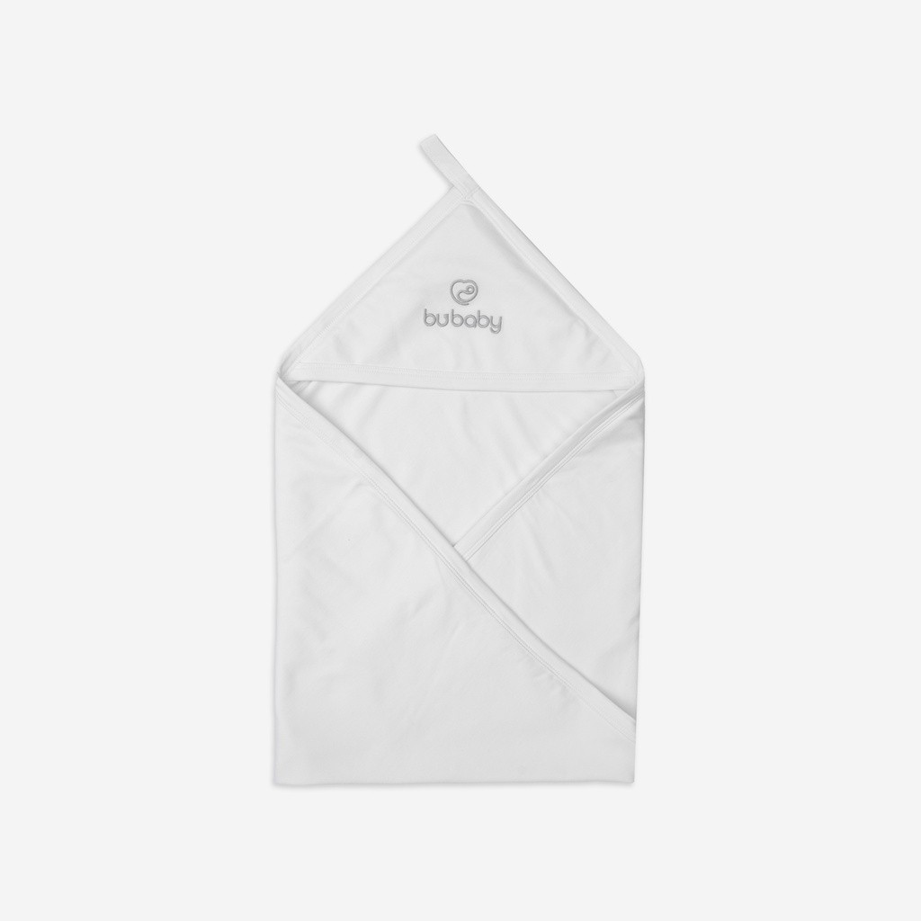 BU Baby Chăn Ủ cho bé chất liệu Sợi Tre Đan Mạch ABC081701 - mềm mịn, thiết kế có mũ ấm áp | Phụ kiện BUbaby chính hãng