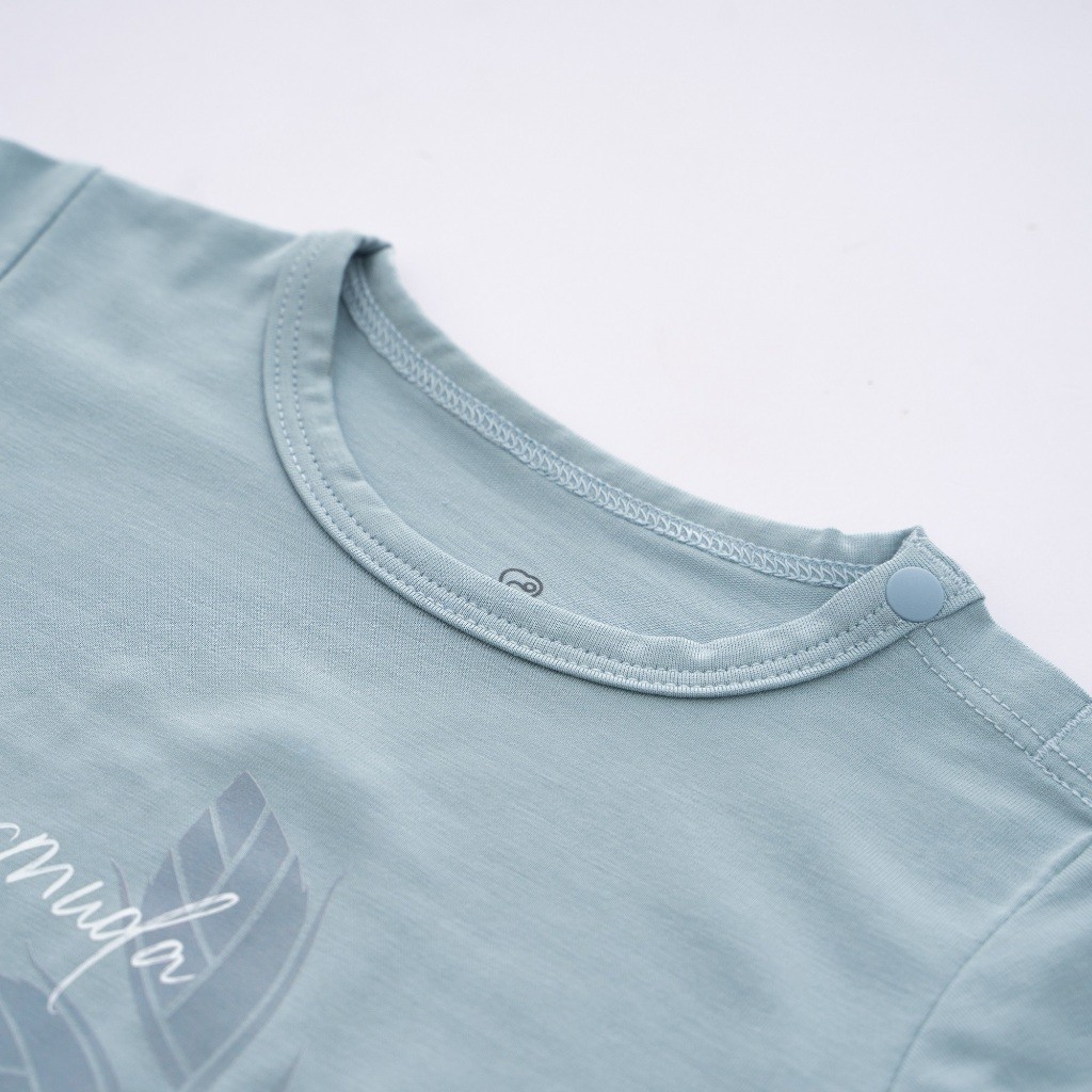 (1M-12M) Bodychip ngắn tay cài vai Muda BBC230104 cho bé sơ sinh - Kyomi | Quần áo BuBaby