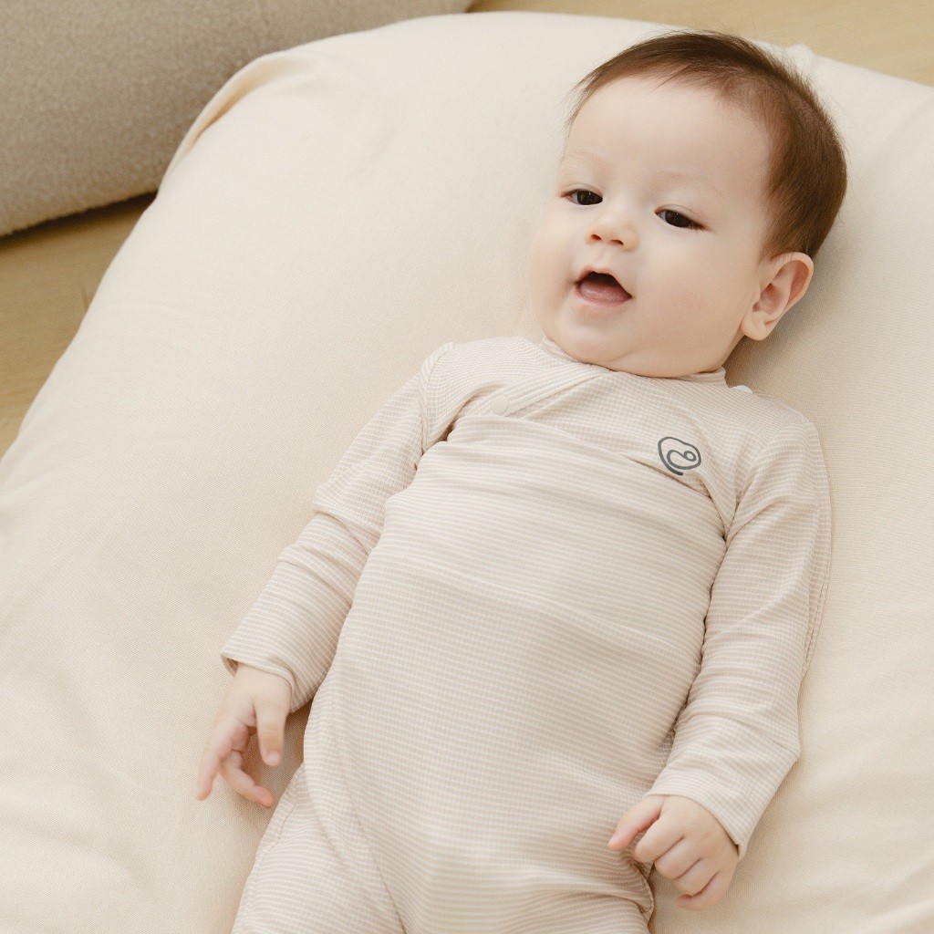 (0-3M) Set 2 áo dài tay cài chéo cho bé sơ sinh - Bu baby sơ sinh Quần áo BuBaby Siro BSR310801