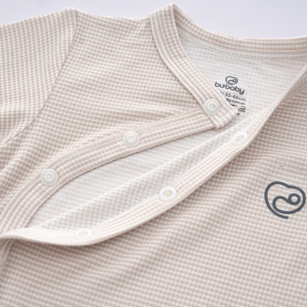 (0-3M) Set 2 áo dài tay cài chéo cho bé sơ sinh - Bu baby sơ sinh Quần áo BuBaby Siro BSR310801