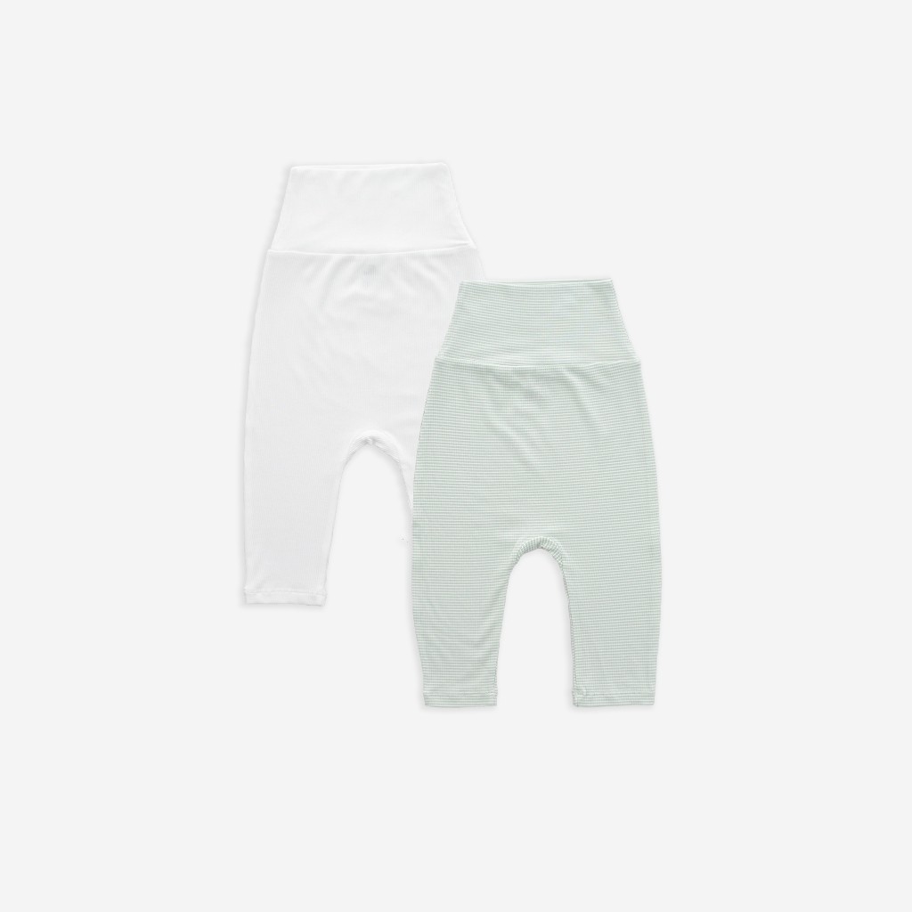 (0-3M) Set 2 quần dài Siro cho bé sơ sinh - Bu baby sơ sinh - Quần áo BuBaby Siro BSR410002