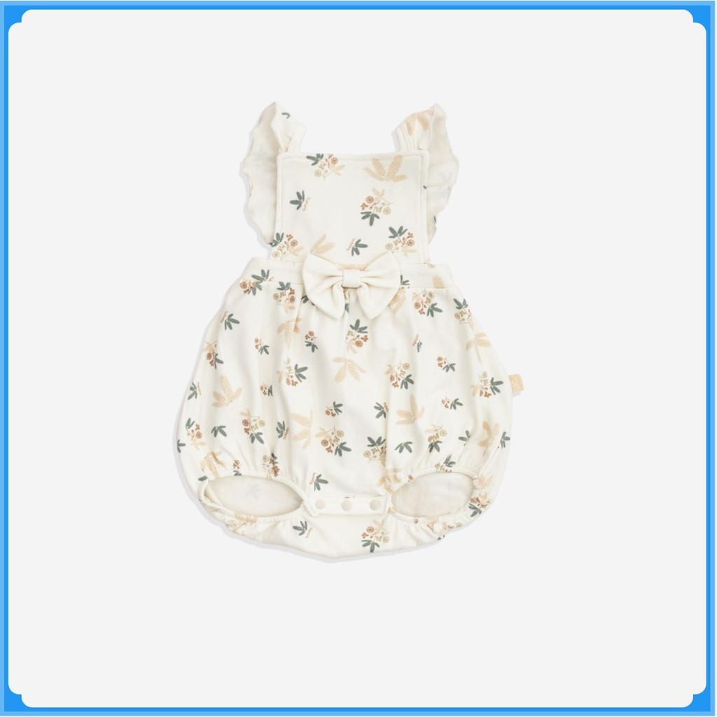 (1-12M) Bộ đồ liền thân yếm bé gái BCT203100 Mimo cho bé - Quần áo BU Baby chính hãng - Bubaby sơ sinh