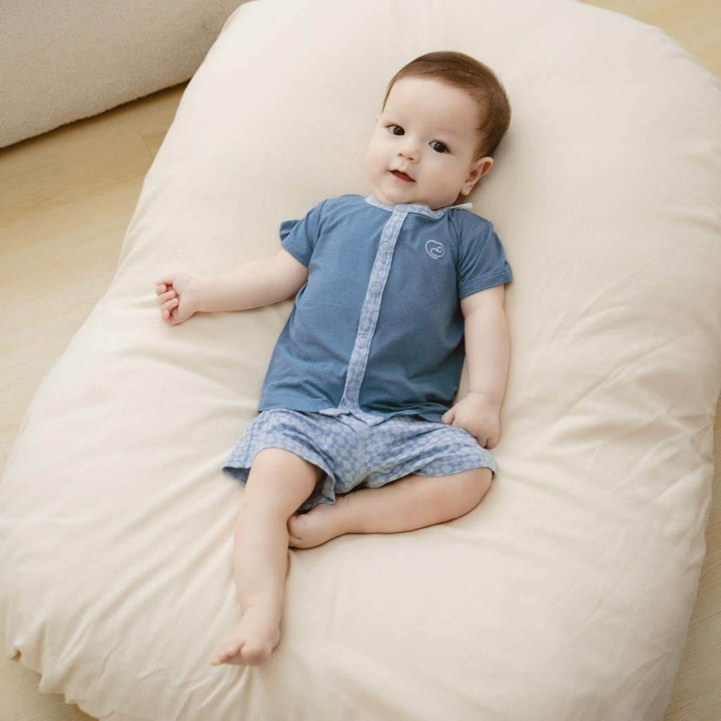 (0-12M) Bộ quần áo ngắn tay cài giữa Bambus Iconic 2 - Bu baby sơ sinh - Quần áo BuBaby Bambus BBB1302IN