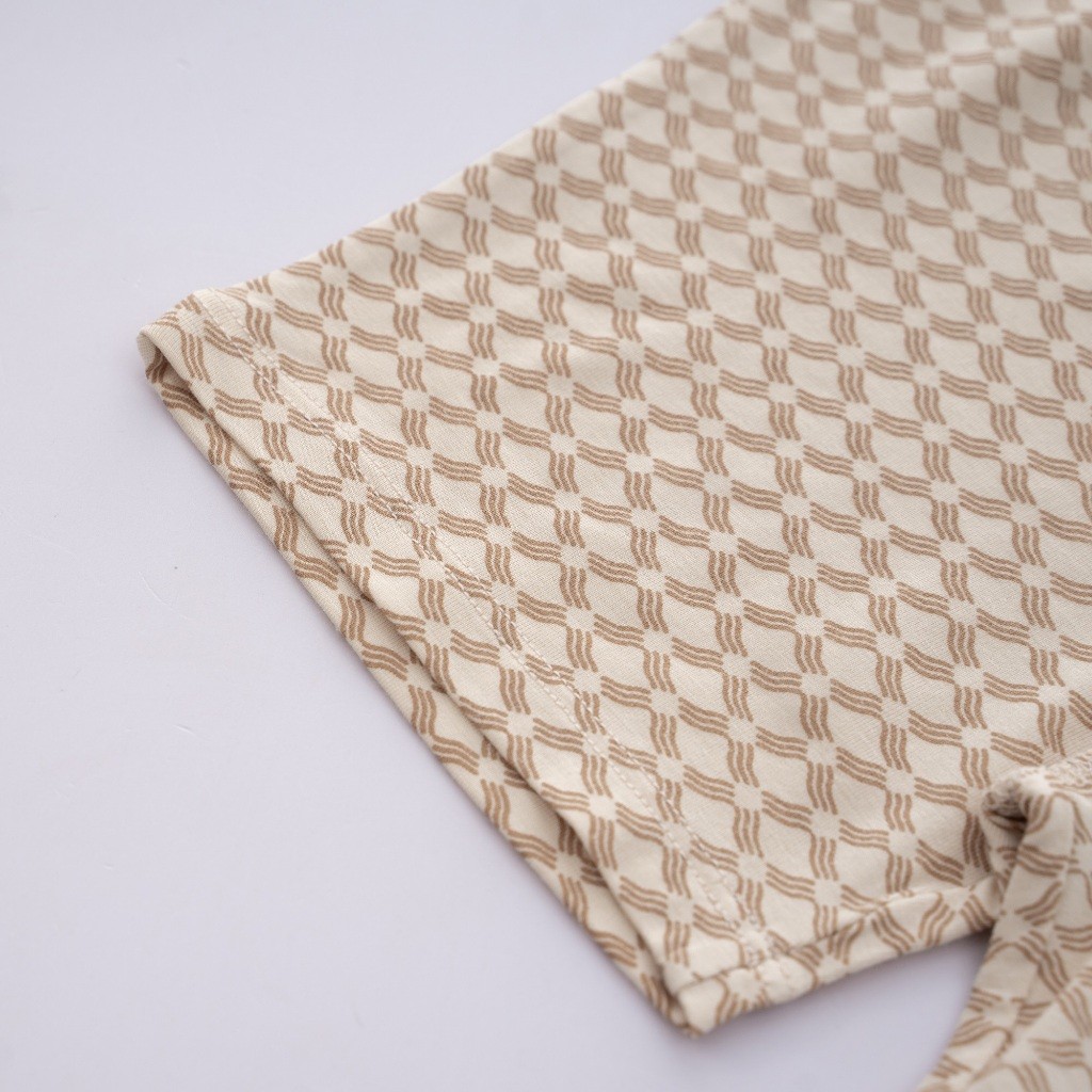 (0-12M) Bộ quần áo ngắn tay cài giữa Bambus Iconic 2 - Bu baby sơ sinh - Quần áo BuBaby Bambus BBB1302IN