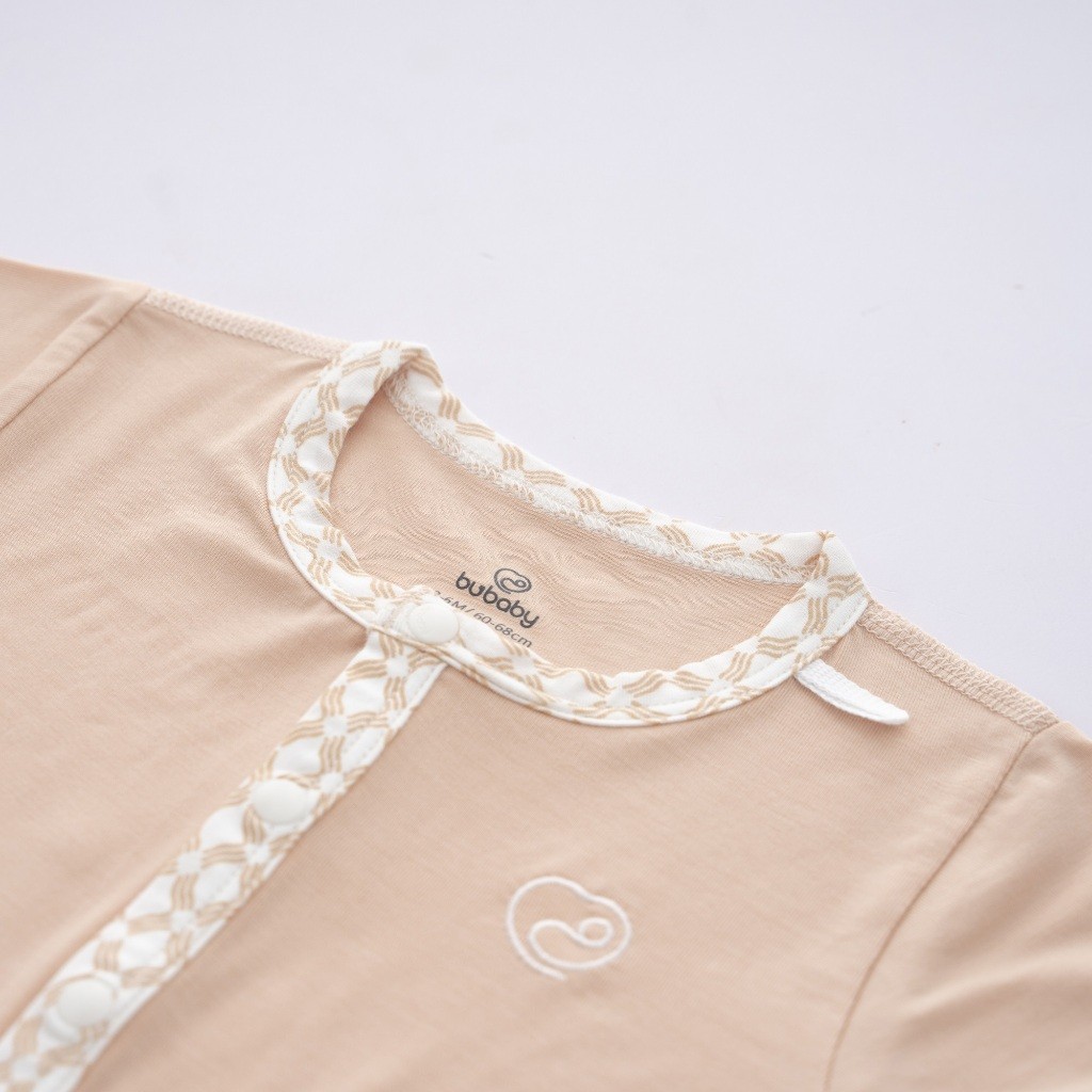 (0-12M) Bộ quần áo ngắn tay cài giữa Bambus Iconic 2 - Bu baby sơ sinh - Quần áo BuBaby Bambus BBB1302IN