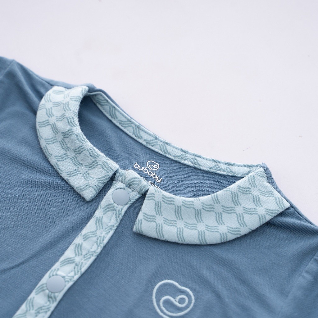 (0-3M) Bộ đồ liền thân dài tay cài giữa Bambus Iconic 2 cho bé sơ sinh - Bambus BBB2102IN | Quần áo BuBaby