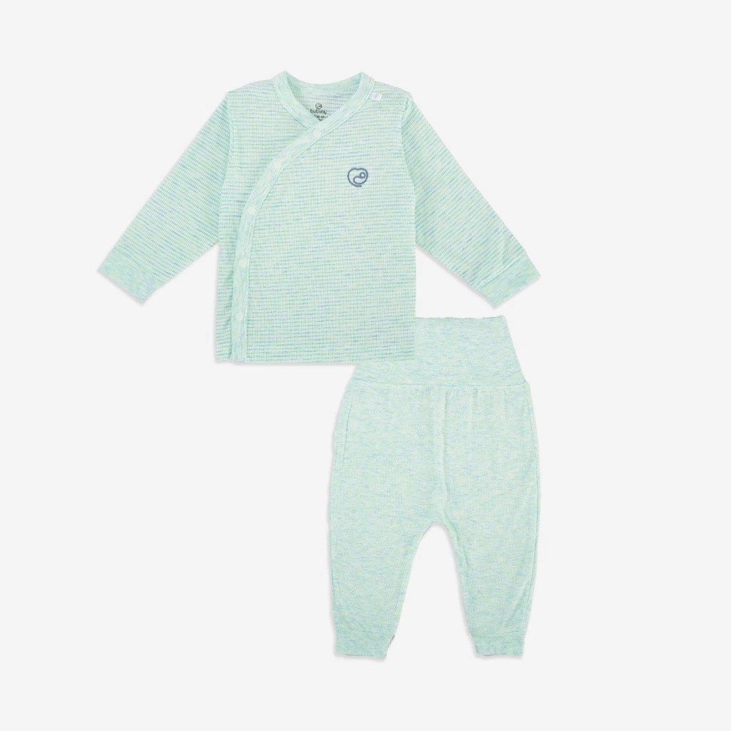 (NB-9M) Bộ dài tay cài giữa sơ sinh bộ dài tay thu đông sơ sinh  cài chéo BSR110800 - Bu baby sơ sinh -  Đồ sơ sinh