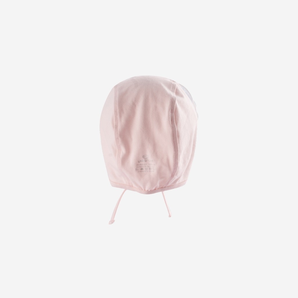 Mũ buộc dây Bonnet Mimo nhún bèo sơ sinh dành cho bé gái - BU Modal Cotton ABC194300 | Phụ kiện BuBaby chính hãng