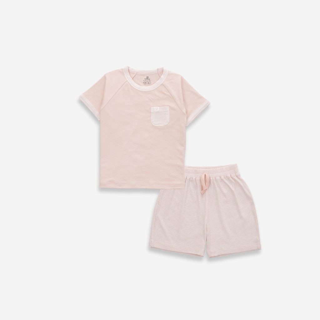 (1Y-5Y) Bộ quần áo ngắn tay cổ tròn BSR130400 Bu Siro - Bu baby bé trai - Bu baby bé gái - Quần áo Bu Baby