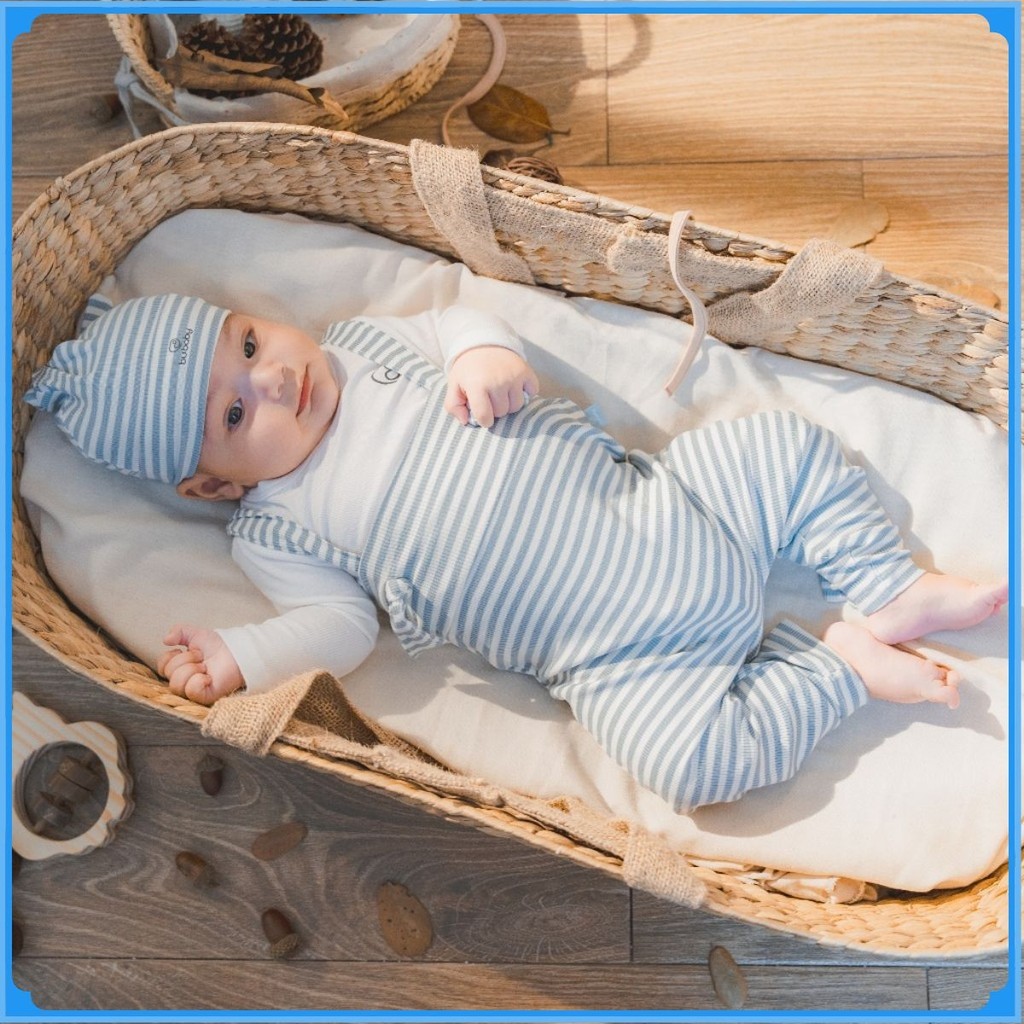(6M-18M) Quần yếm dài Siro Stripy BSR4100ST -Bu baby bé trai – Bubaby bé gái – Quần áo Bubaby