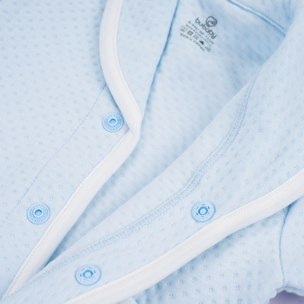 Bộ quần áo dài tay cài giữa chần bông - BU Quilted BBS110200 | Quần áo BuBaby chính hãng