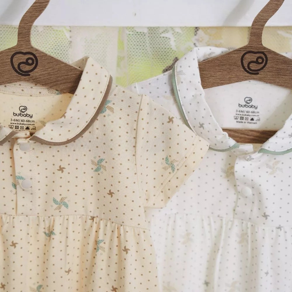 (1M-12M) Bộ đồ liền thân cho bé sơ sinh - Bu baby body - Bu baby sơ sinh - Quần áo Bu baby chính hãng