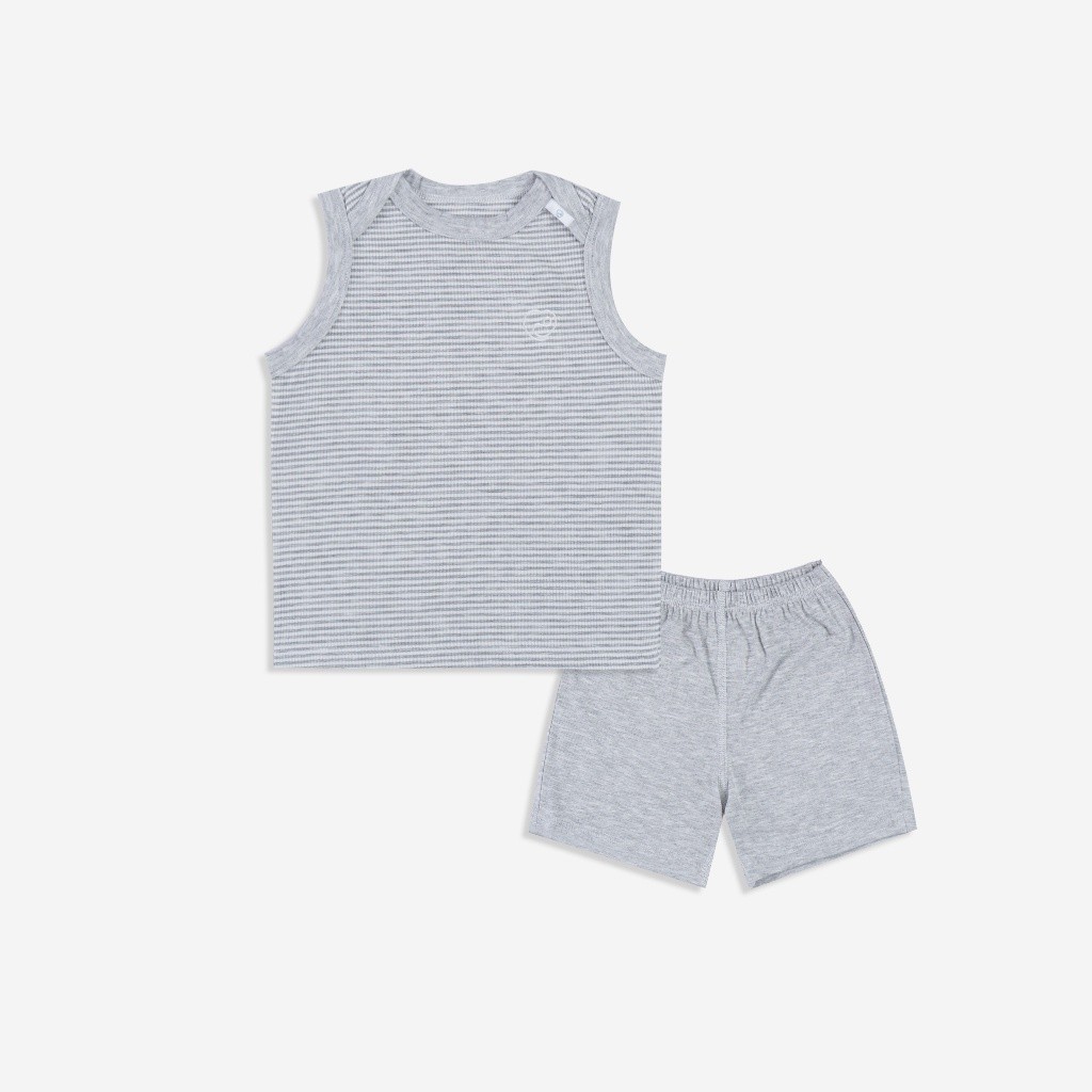 (3M-6M) Bộ sát nách cổ chồm Joyful - BU Siro BSR140500 - Bu baby sơ sinh – Quần áo Bubaby