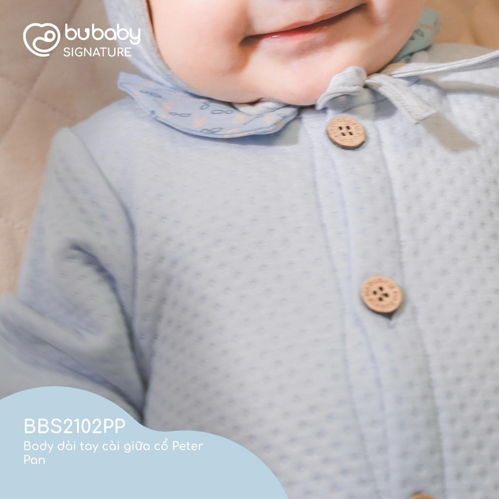 (NB -12M) Body cho bé mùa đông Bubaby - Body thu đông an toàn mềm mịn cho bé - Bubaby sơ sinh - Bubaby Body