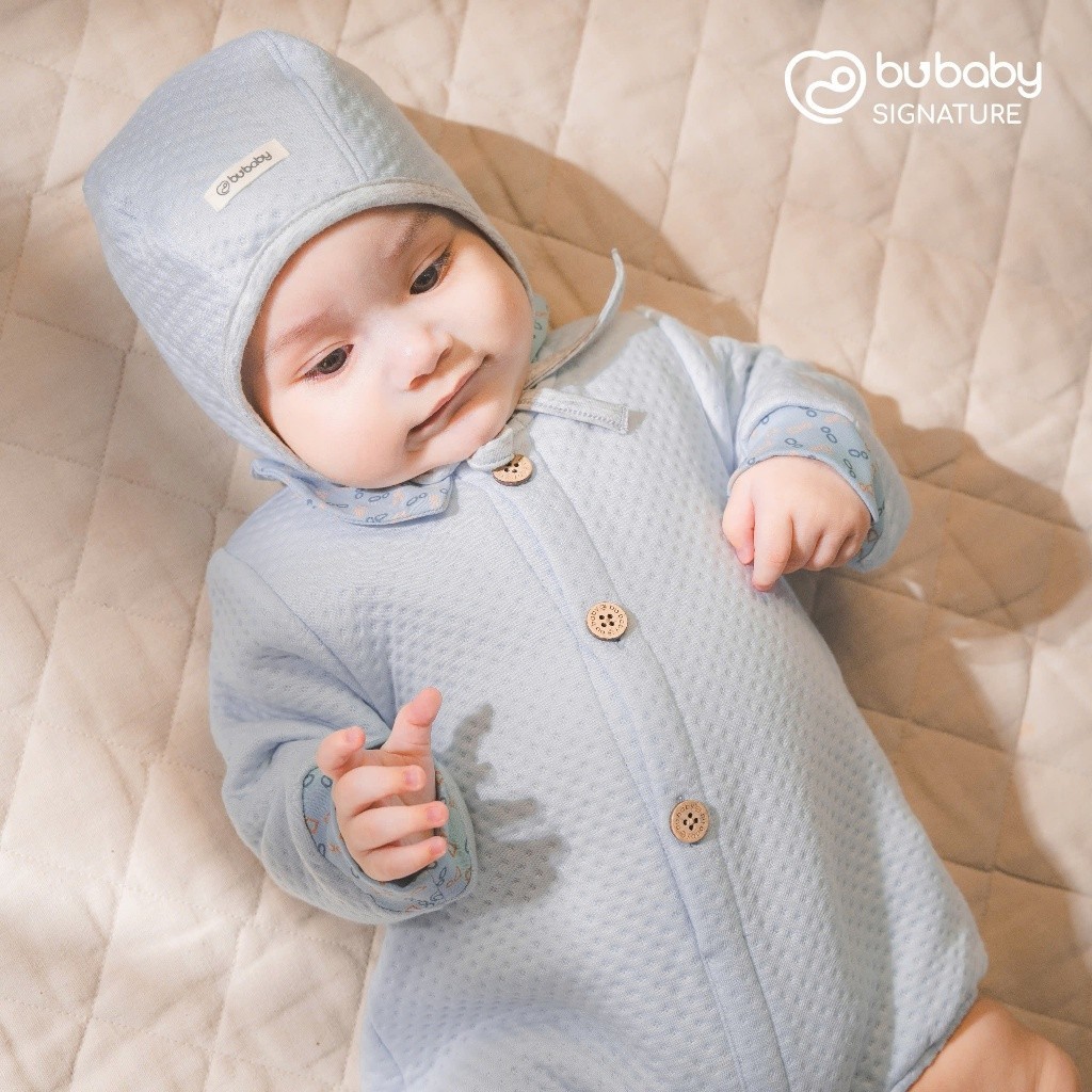 (NB -12M) Body cho bé mùa đông Bubaby - Body thu đông an toàn mềm mịn cho bé - Bubaby sơ sinh - Bubaby Body