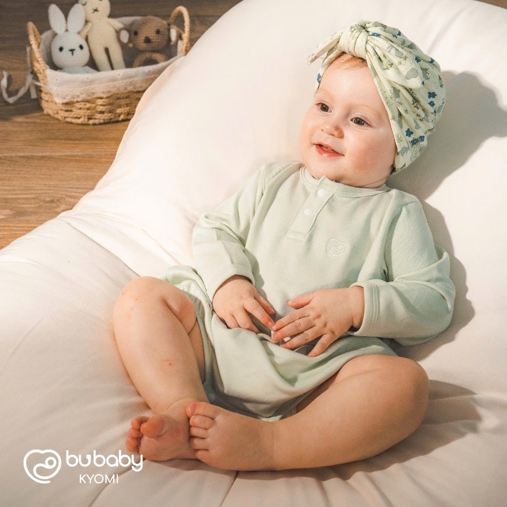 (NB -12M) Body cho bé mùa đông Bubaby - Body thu đông an toàn mềm mịn cho bé - Bubaby sơ sinh - Bubaby Body