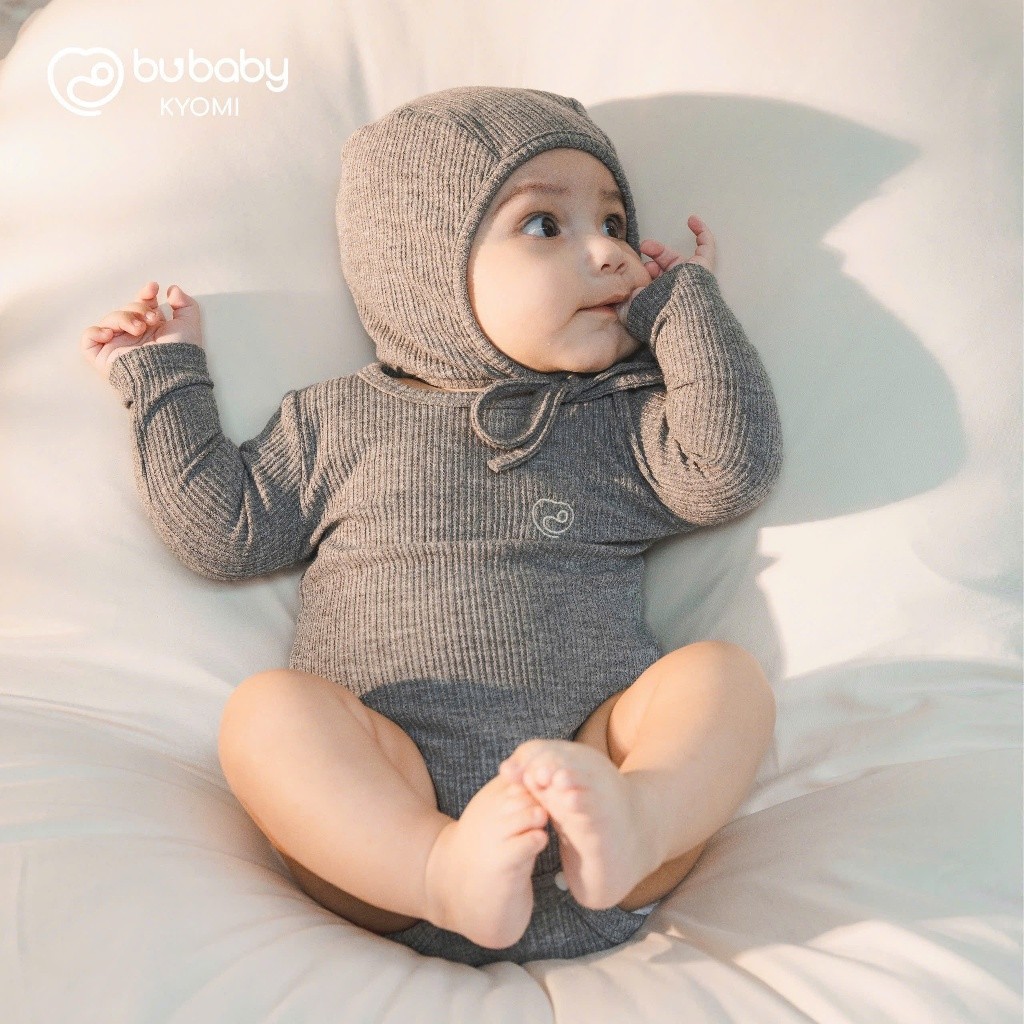 (NB -12M) Body cho bé mùa đông Bubaby - Body thu đông an toàn mềm mịn cho bé - Bubaby sơ sinh - Bubaby Body