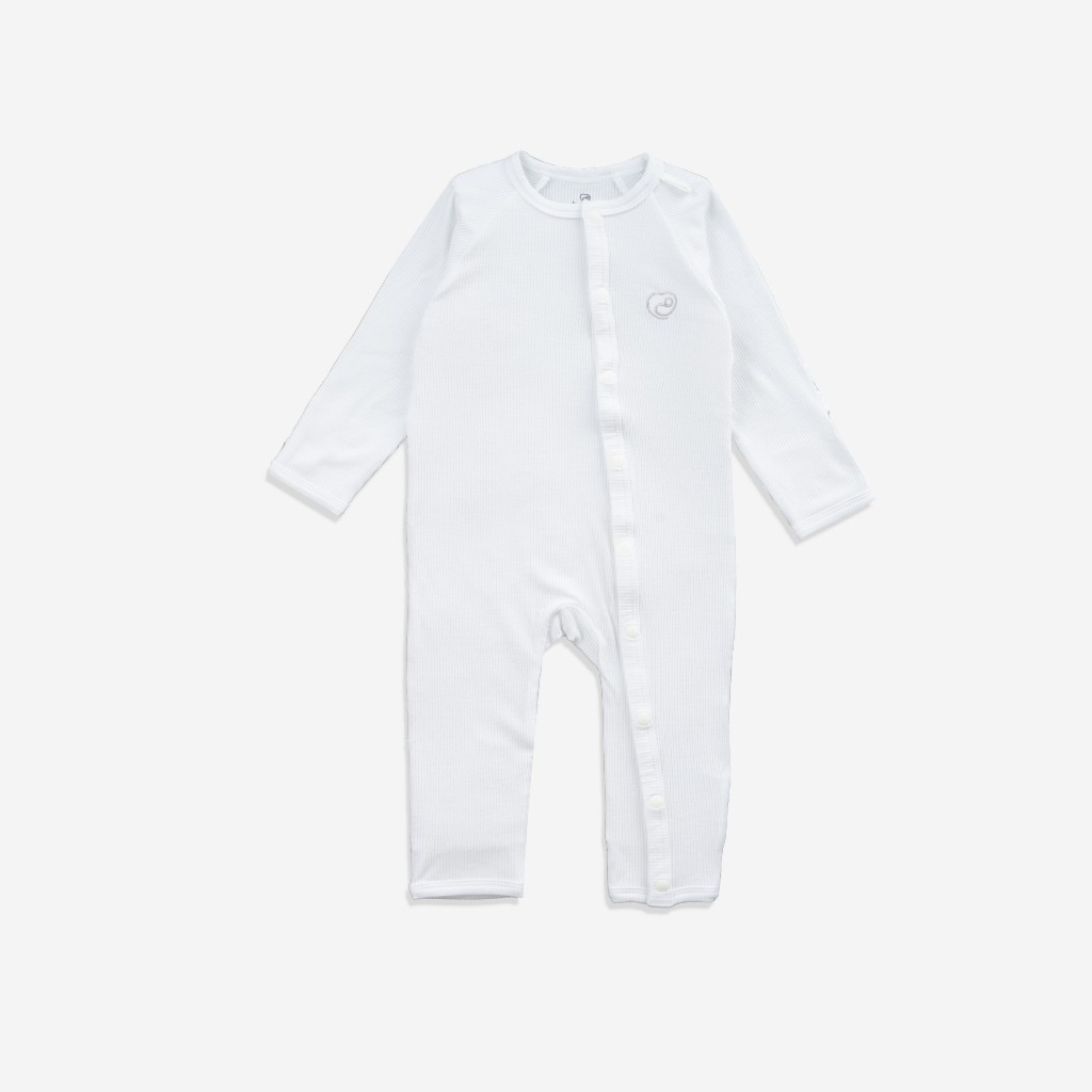Bodysuit cho bé Sơ Sinh cài cúc giữa chất liệu Siro Cotton mềm mại BSR210801| Quần áo BuBaby chính hãng