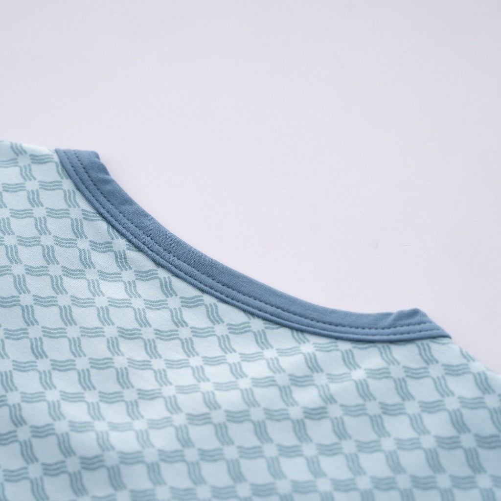 (6M-5Y) Bộ quần áo ngắn tay cổ Peterpan Bambus Iconic 2 cho bé - Bu baby bé trai - Quần áo Bu baby Bambus BBB1303IN