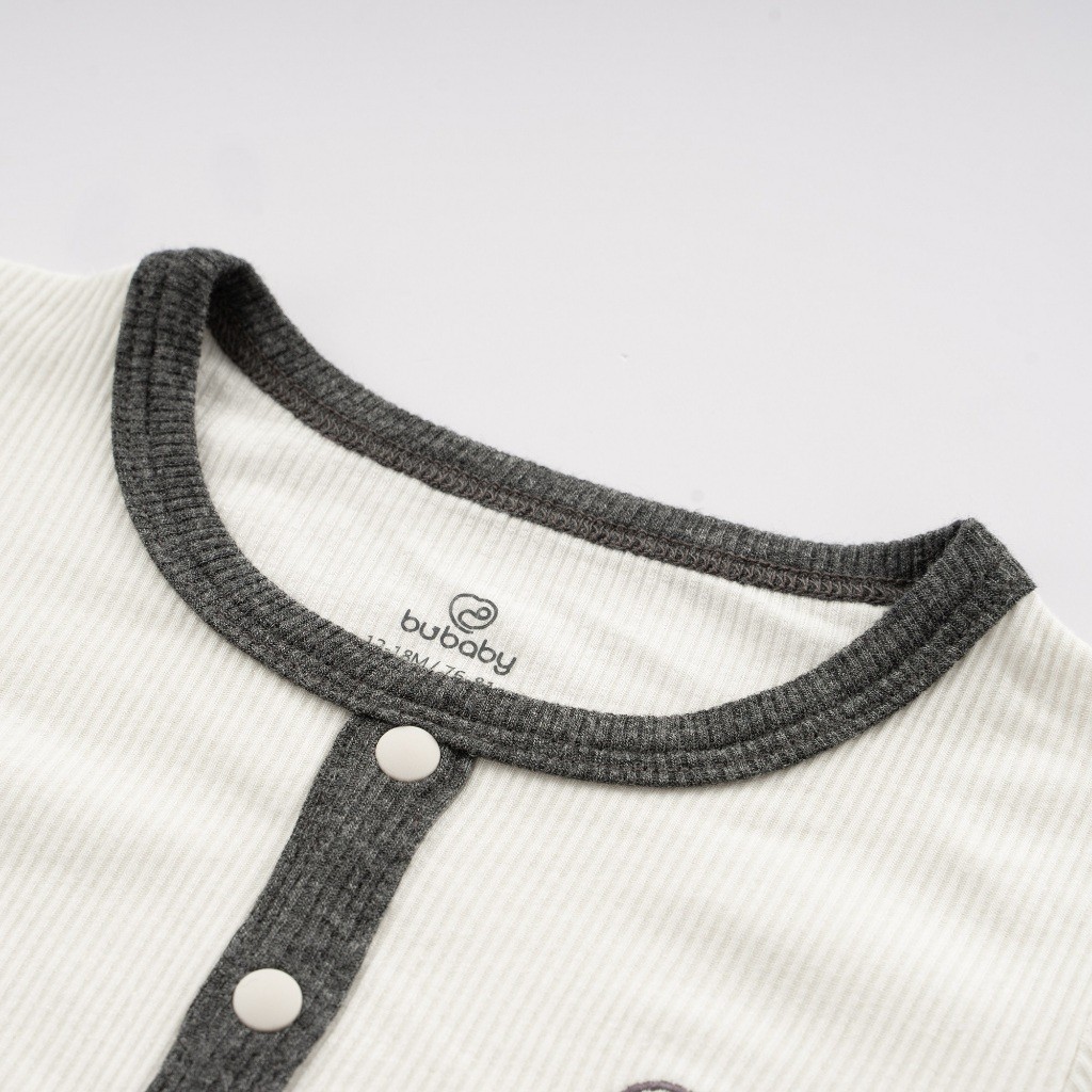 Bộ dài tay cổ trụ chất liệu mỏng nhẹ cho bé chất liệu Siro Cotton mềm mại BSR110300 | Quần áo BuBaby chính hãng